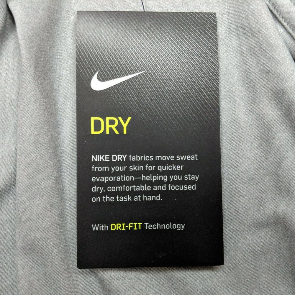 Nike Dri-Fit Split-back Running Top Wolf Grey NWT - Picture 6 of 8